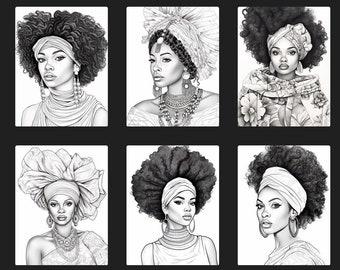 130 Beautiful Women Coloring Book Pages for Kids and Adults Printable Digital Instant Download PDF Best Selling Item Popular Item