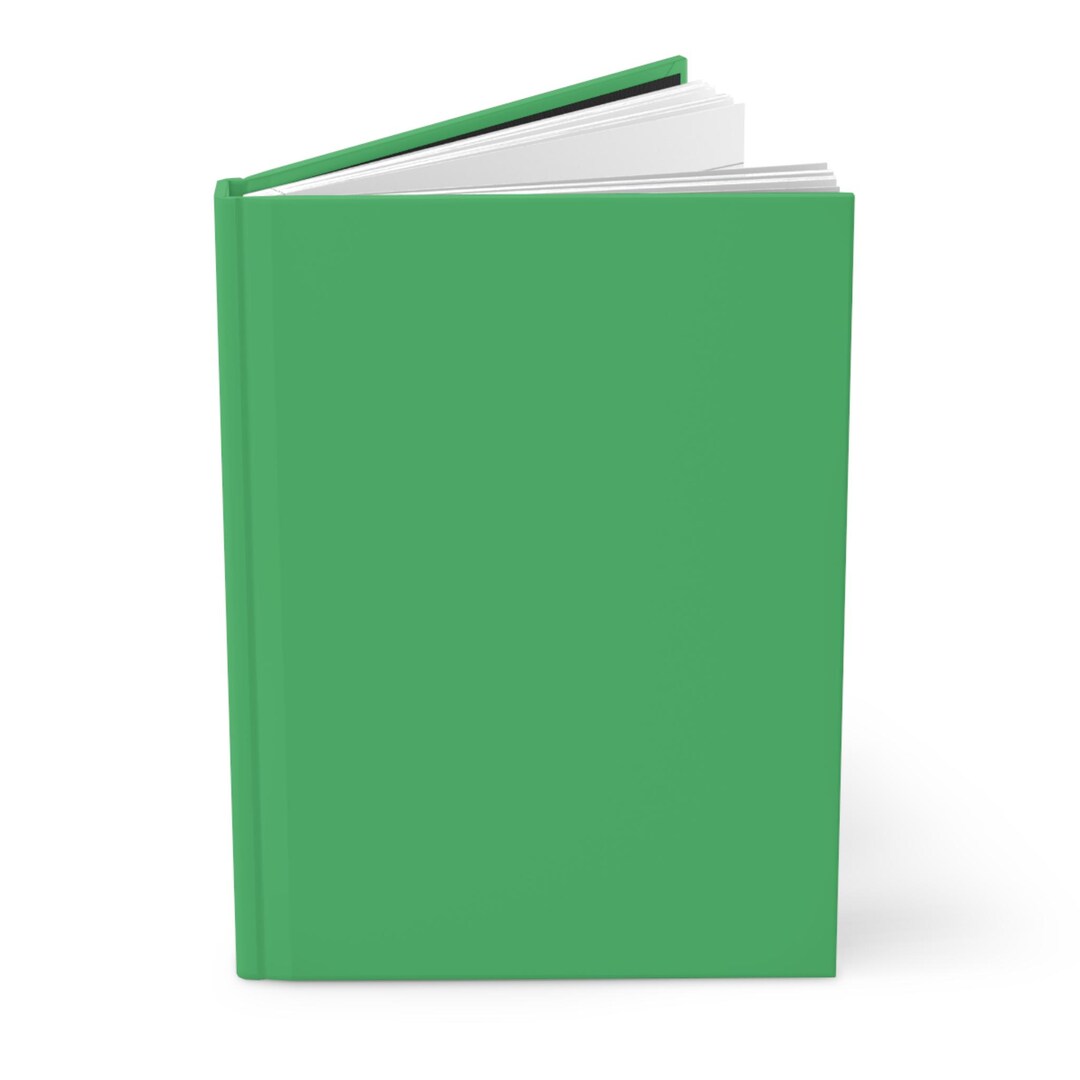 Kelly Green Plain Journal Hardcover Notebook 5.75"x8" 150 Lined Pages ...
