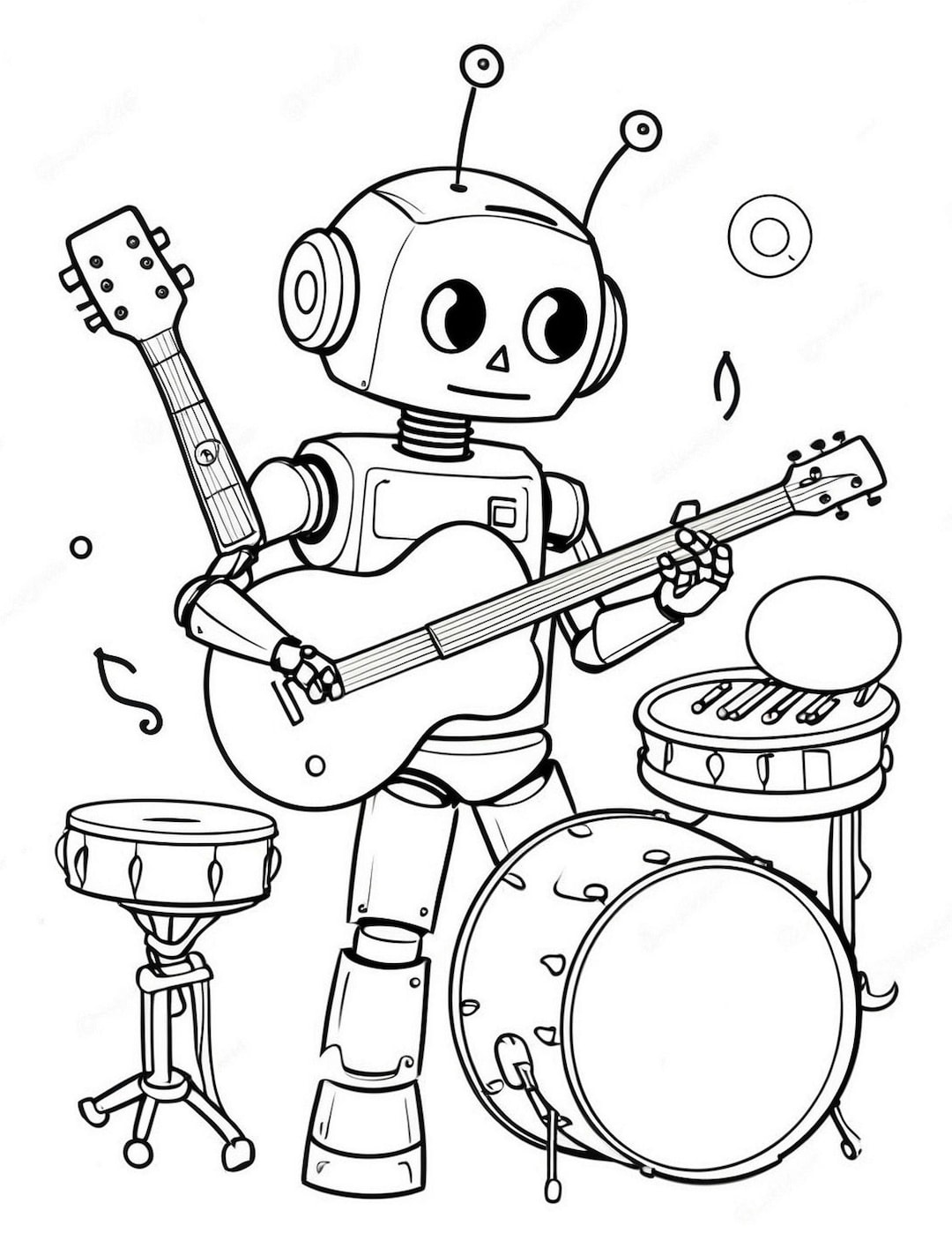 Best Selling 80 Robots AI Coloring Pages Adult and Kid Coloring Pages ...