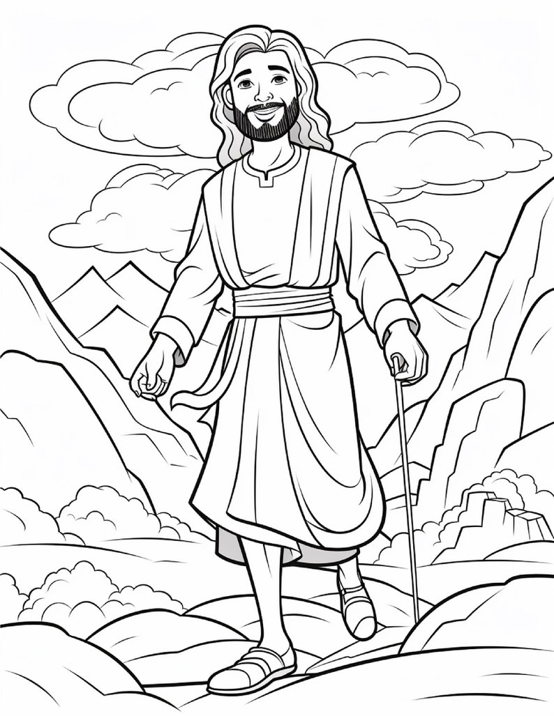 145 Bible Coloring Pages for Kids Coloring Pages Printable Digital Instant Download PDF Best Selling Item Popular Item image 9