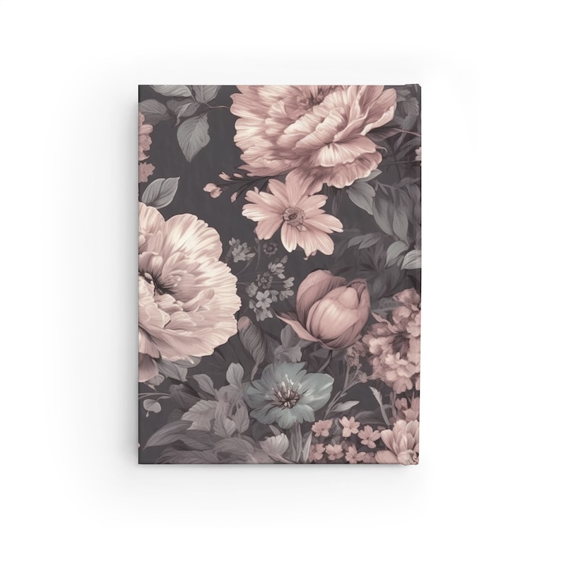 Vintage Notebook Vintage Floral Notebook Journal - 5x7 Inches Hardcover ...