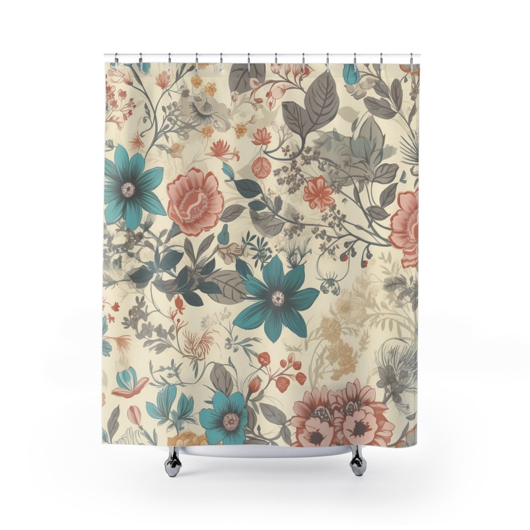 Shabby Chic Floral Shower Curtains 71 74 Best Selling Item Most Popular