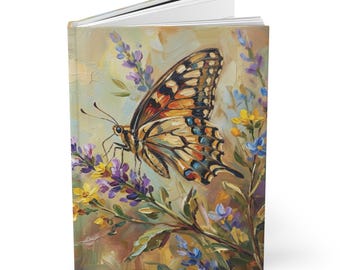 Vintage Butterfly Journal Hardcover Notebook 5.75"x8" 150 Lined Pages Best Selling Item Most Popular Item Trending