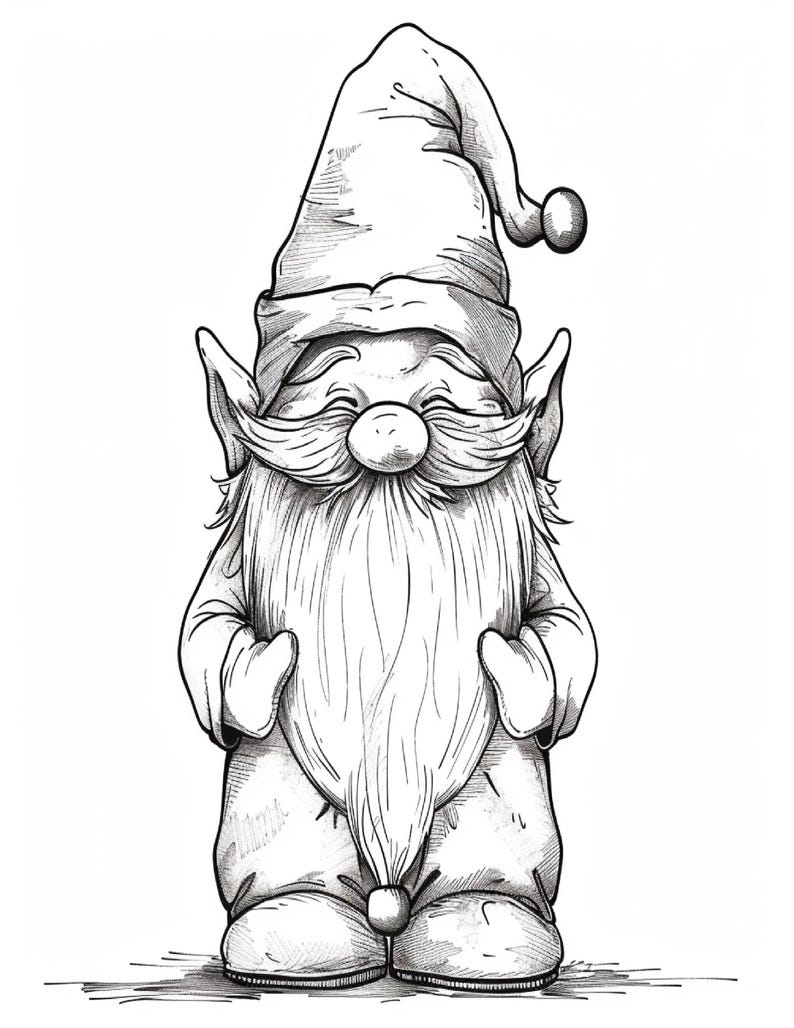 160 Christmas Gnomes Coloring Pages Adult and Kid Coloring Pages
