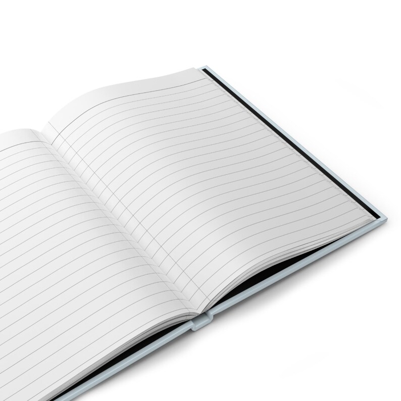 Glacier Blue Plain Journal Hardcover Notebook 5.75"x8" 150 Lined Pages ...