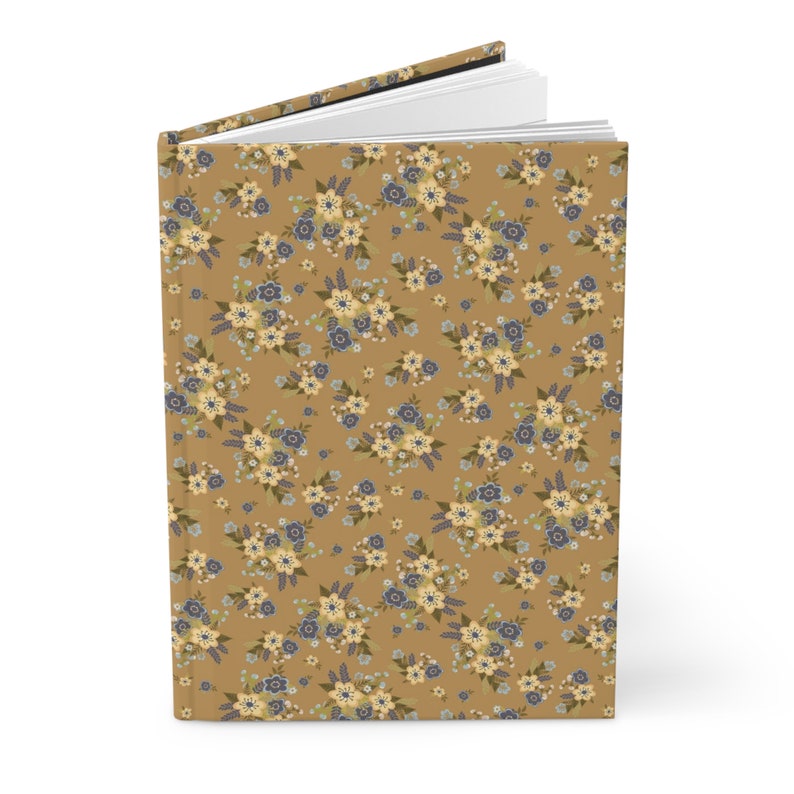 Vintage Notebook Vintage Flower Floral Journal Hardcover Notebook 5.75 ...