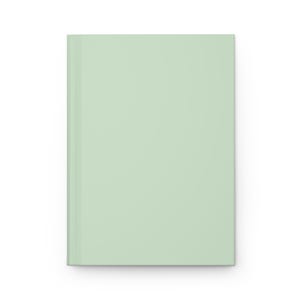 Plain Light Green Pastel Green Baby Green Journal Hardcover Notebook, 5.75&quot;x8&quot; 150 Lined Pages, Best Selling Item Most Popular Trending