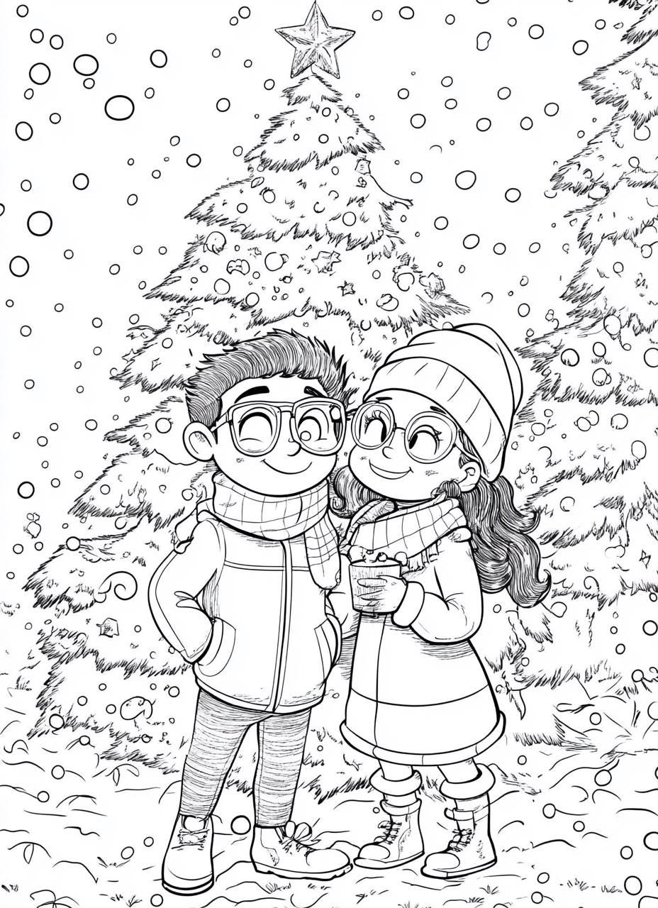 100 Merry Christmas Coloring Pages Adults and Kids Coloring Pages ...
