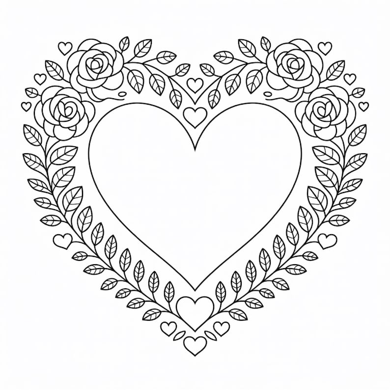 Valentines Day Coloring Pages for Kids and Adults: 110 Designs (PDF ...