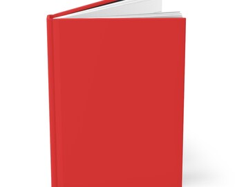 Best Seller Red Plain Journal Hardcover Notebook 5.75"x8" 150 Lined Pages Best Selling Item Most Popular Item Trending Plain Notebook