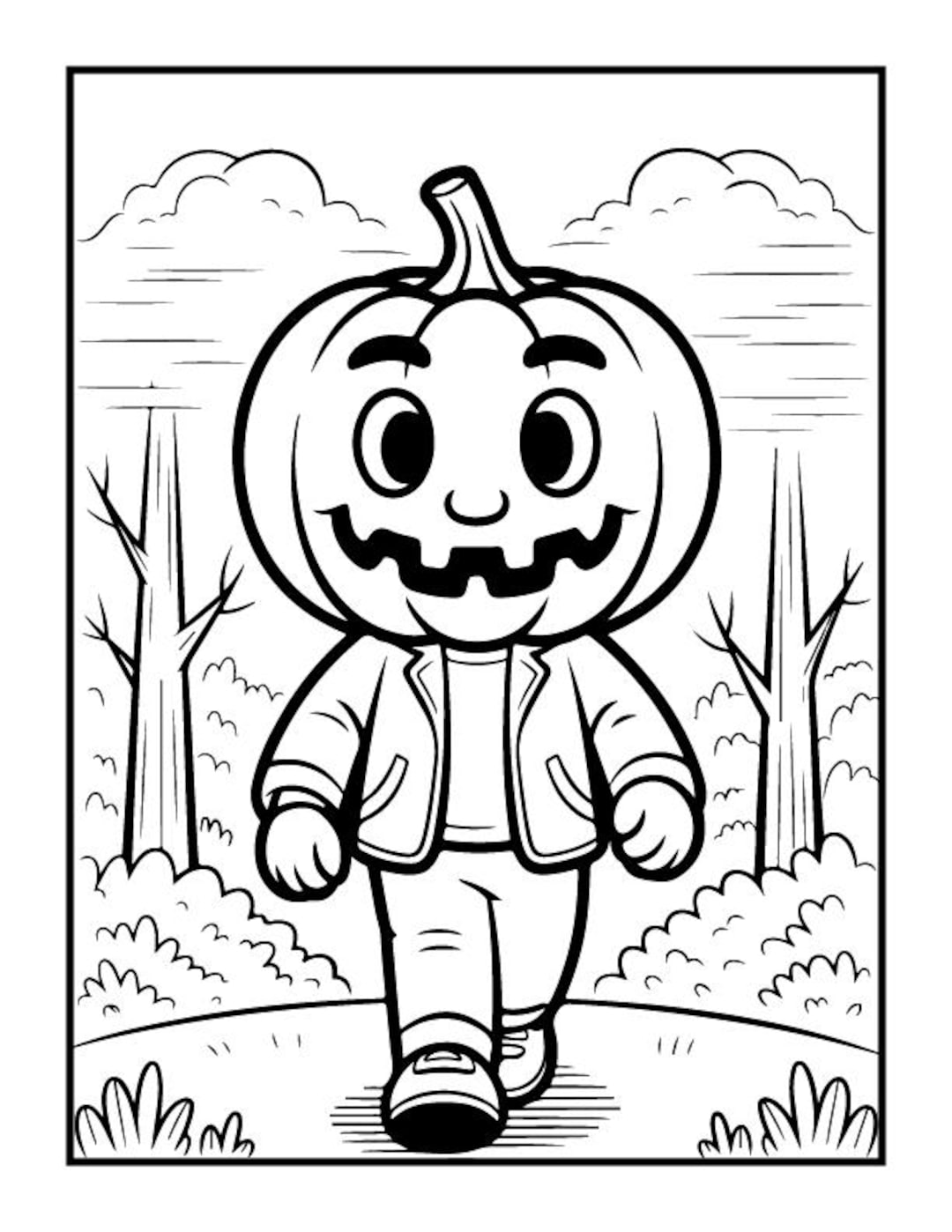 100 Halloween Coloring Pages for Kids and Adults Coloring Pages ...