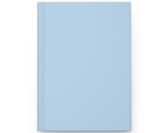 Plain Blue Journal Hardcover Notebook, 5.75"x8" 150 Lined Pages, Best Selling Item Most Popular Trending