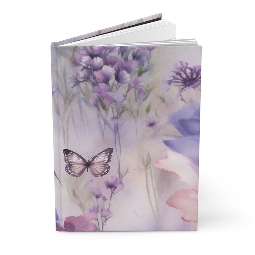 Vintage Notebook Floral Flower Journal Hardcover Notebook 5.75"x8" 150 ...