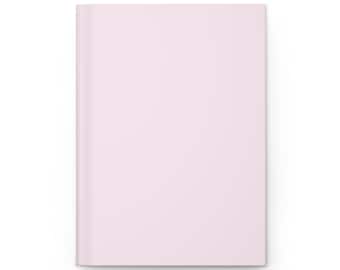 Plain Light Pink Pastel Pink Baby Pink Journal Hardcover Notebook, 5.75"x8" 150 Lined Pages, Best Selling Item Most Popular Trending
