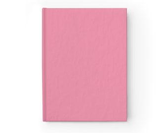 Plain Pink Notebook Journal - 5x7 Inches Hardcover 128 Ruled Line Pages Best Selling Item Best Sellers Trending on Etsy