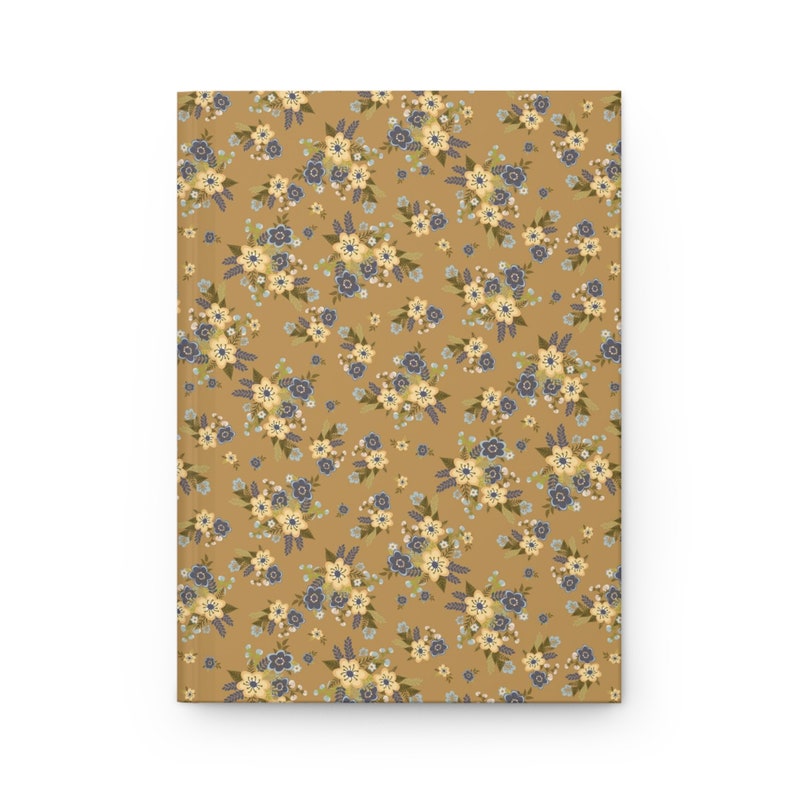 Vintage Notebook Vintage Flower Floral Journal Hardcover Notebook 5.75 ...