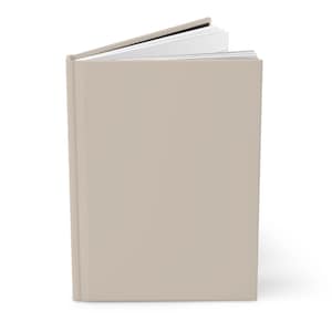 Oatmeal Beige Plain Journal Hardcover Notebook 5.75"x8" 150 Lined Pages Best Selling Item Most Popular Item Trending Plain Notebook