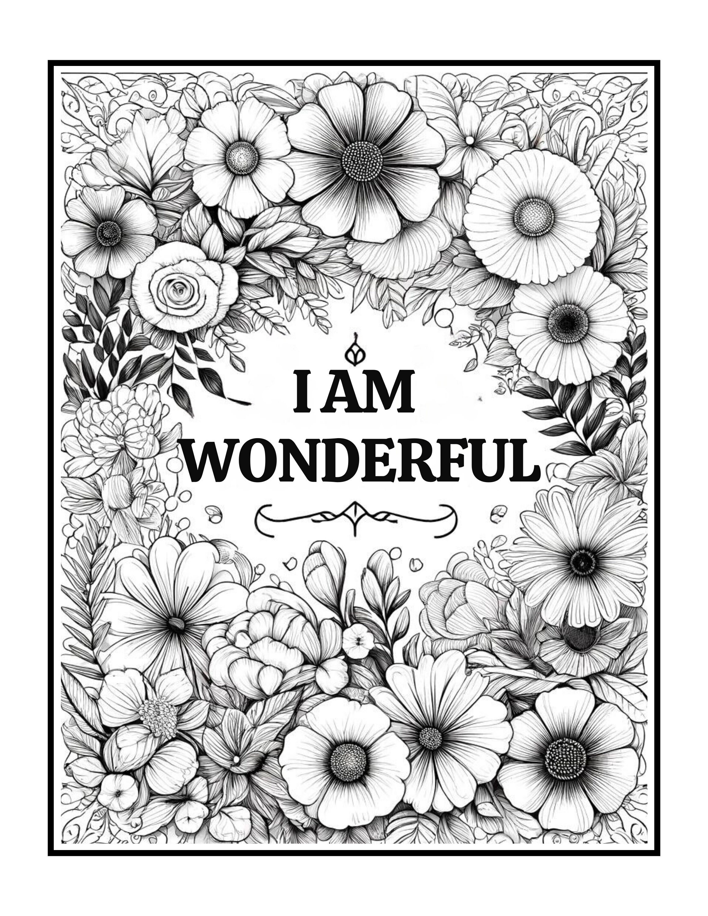 Best Seller 50 Self Love Coloring Book Pages for Kids & Adults ...
