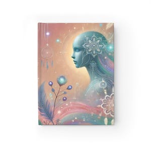 Artificial Intelligence AI Colorful Floral Notebook Journal - 5x7 Inches Hardcover 128 Ruled Line Pages Best Selling Best Sellers Popular