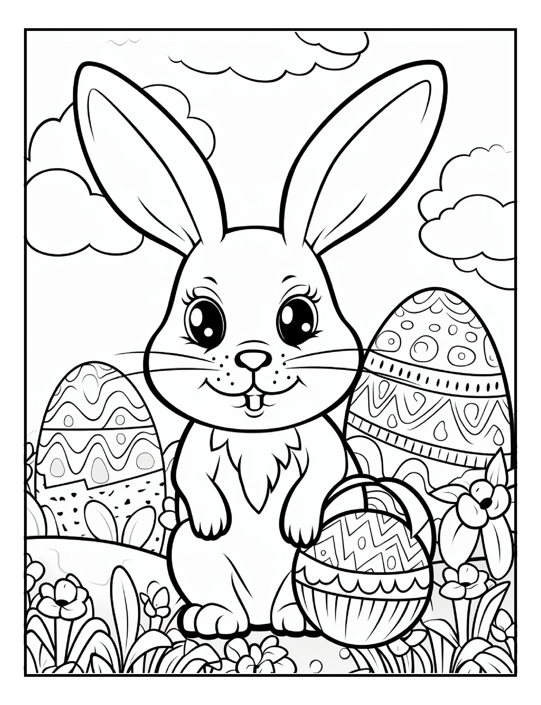 Best Seller 200 Easter Coloring Pages for Kids and Adults Printable ...