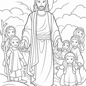 145 Bible Coloring Pages for Kids Coloring Pages Printable Digital Instant Download PDF Best Selling Item Popular Item image 4