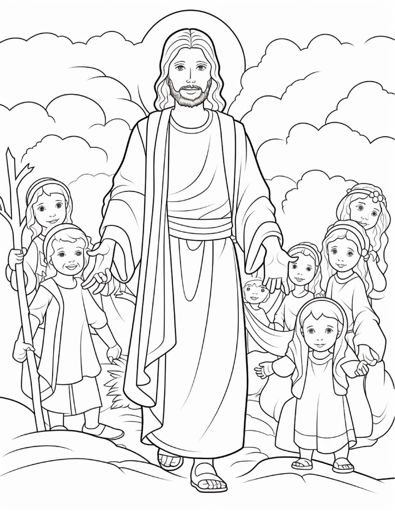 145 Bible Coloring Pages for Kids Coloring Pages Printable Digital Instant Download PDF Best Selling Item Popular Item image 4