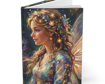 Fairy Princess Whimsical Journal Hardcover Notebook 5.75"x8" 150 Lined Pages Best Selling Item Most Popular Item Trending Plain Notebook