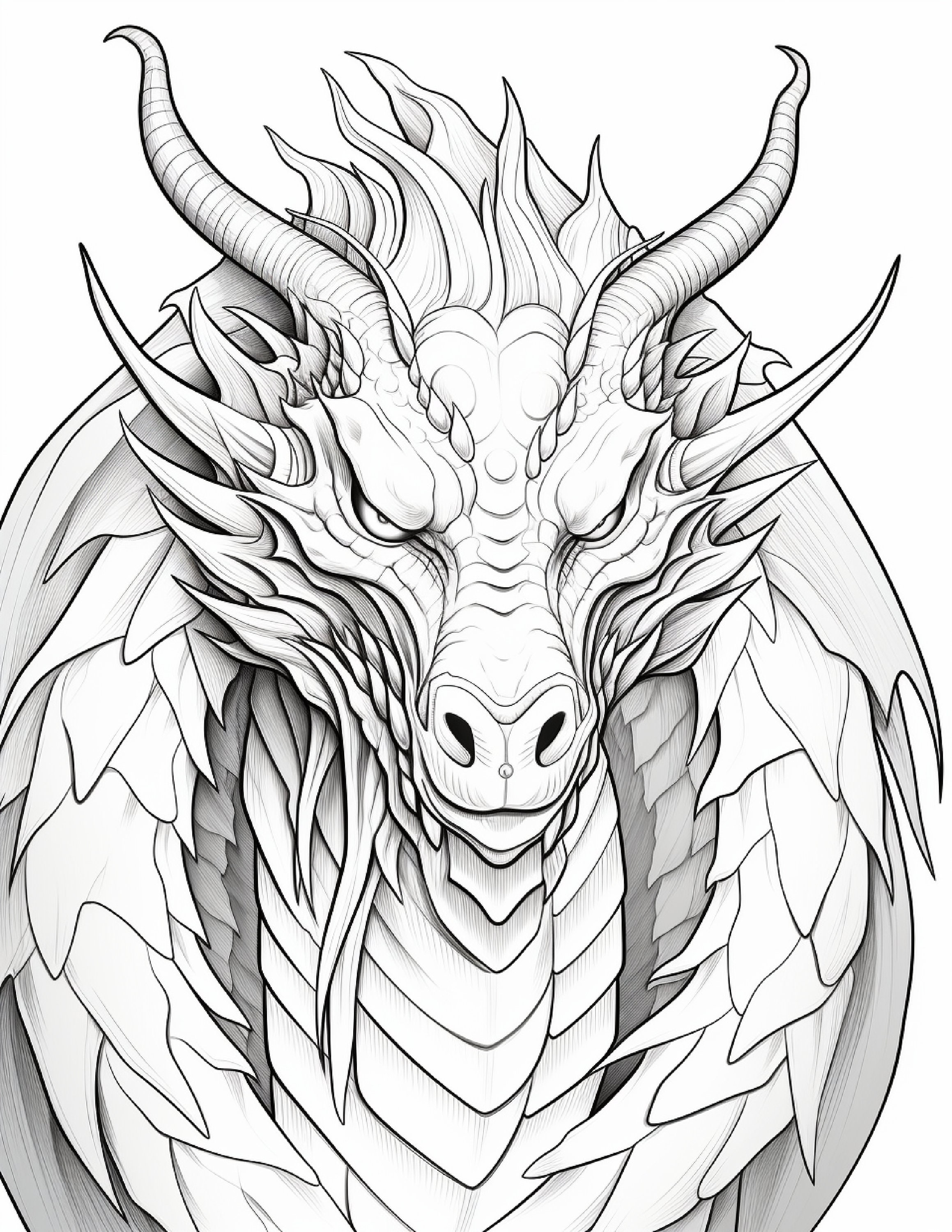 150 Dragon Coloring Pages - 150 Pages Adult and Kid Coloring Pages ...