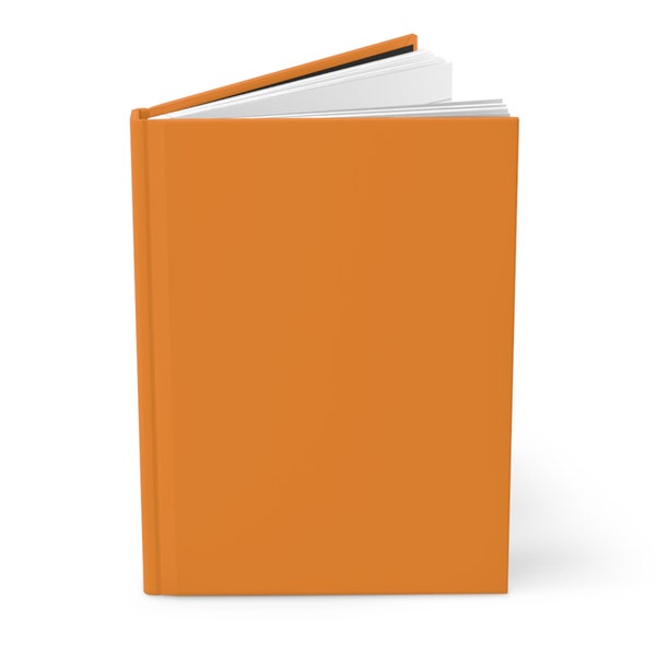 Orange Journal Hardcover Notebook, 5.75"x8" 150 Lined Pages, Best Selling Item Most Popular Item Trending Item Boho Plain Notebook