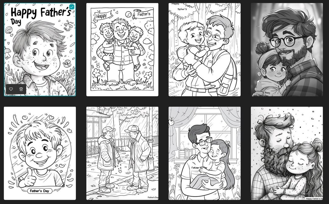200 Happy Father's Day Coloring Pages Adults and Kids Coloring Pages