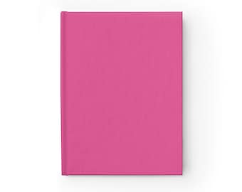 Plain Pink Notebook Journal - 5x7 Inches Hardcover 128 Ruled Line Pages Best Selling Item Best Sellers Trending on Etsy