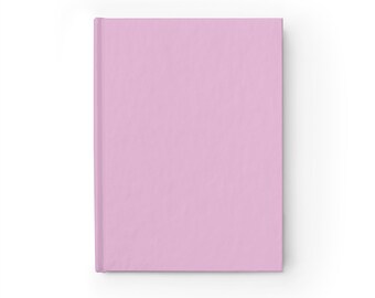 Plain Pink Notebook Journal - 5x7 Inches Hardcover 128 Ruled Line Pages Best Selling Item Best Sellers Trending on Etsy