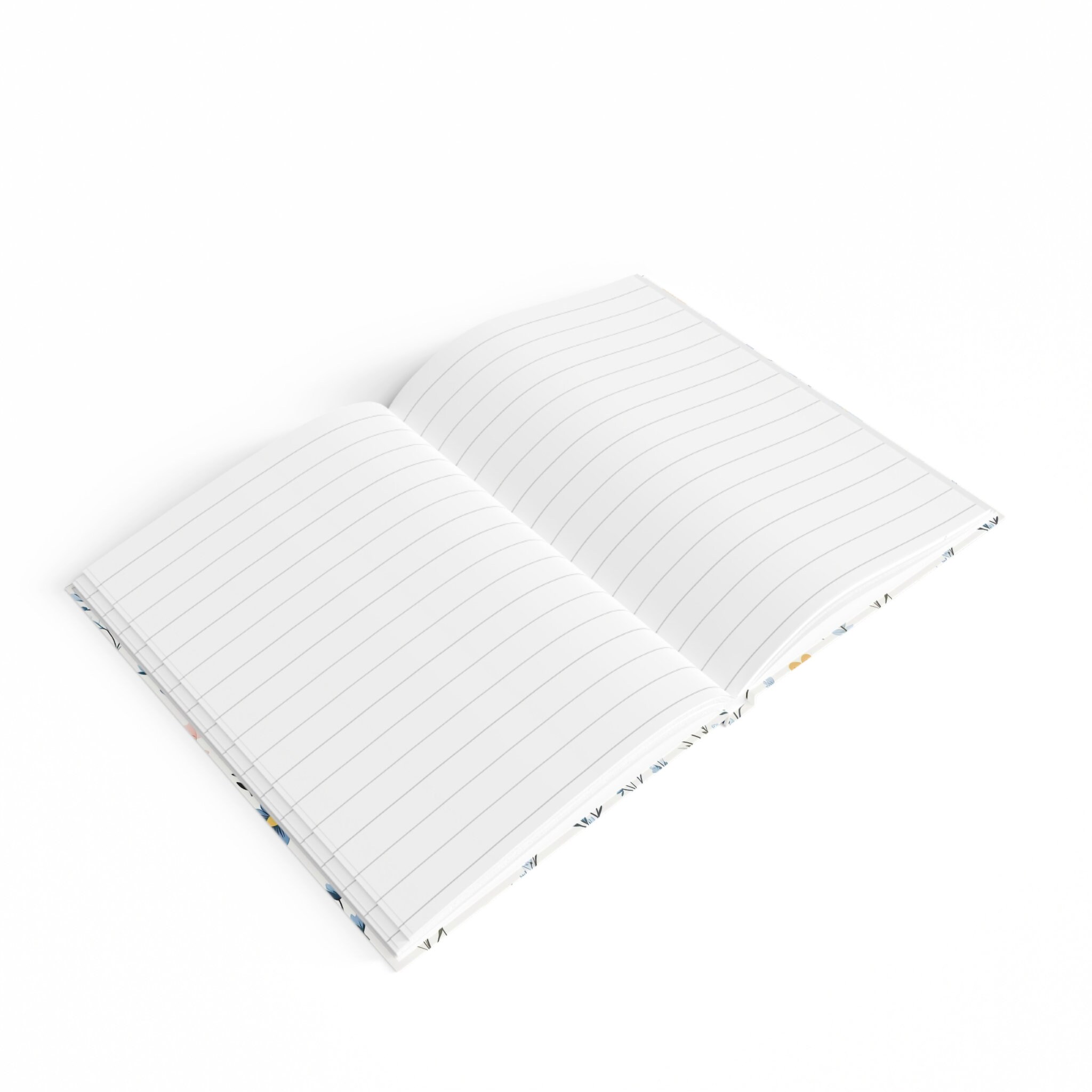 Colorful Floral Notebook Journal - 5x7 Inches Hardcover 128 Ruled Line ...
