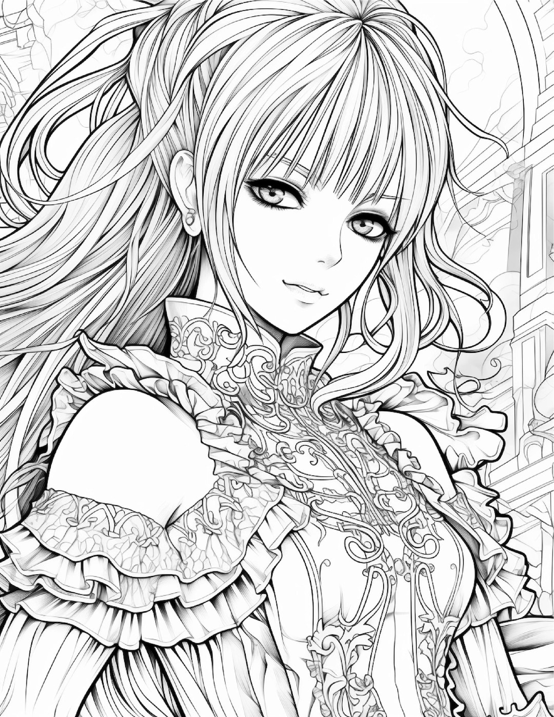 Anime Color Sheets.pdf Anime Coloring Pages 70 Pages Printable Instant Download PDF Best ...