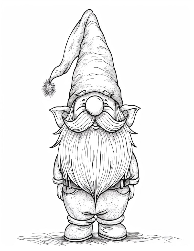 160 Christmas Gnomes Coloring Pages Adult and Kid Coloring Pages