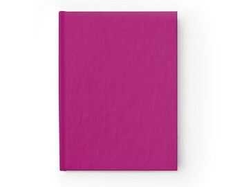 Plain Pink Notebook Journal - 5x7 Inches Hardcover 128 Ruled Line Pages Best Selling Item Best Sellers Trending on Etsy