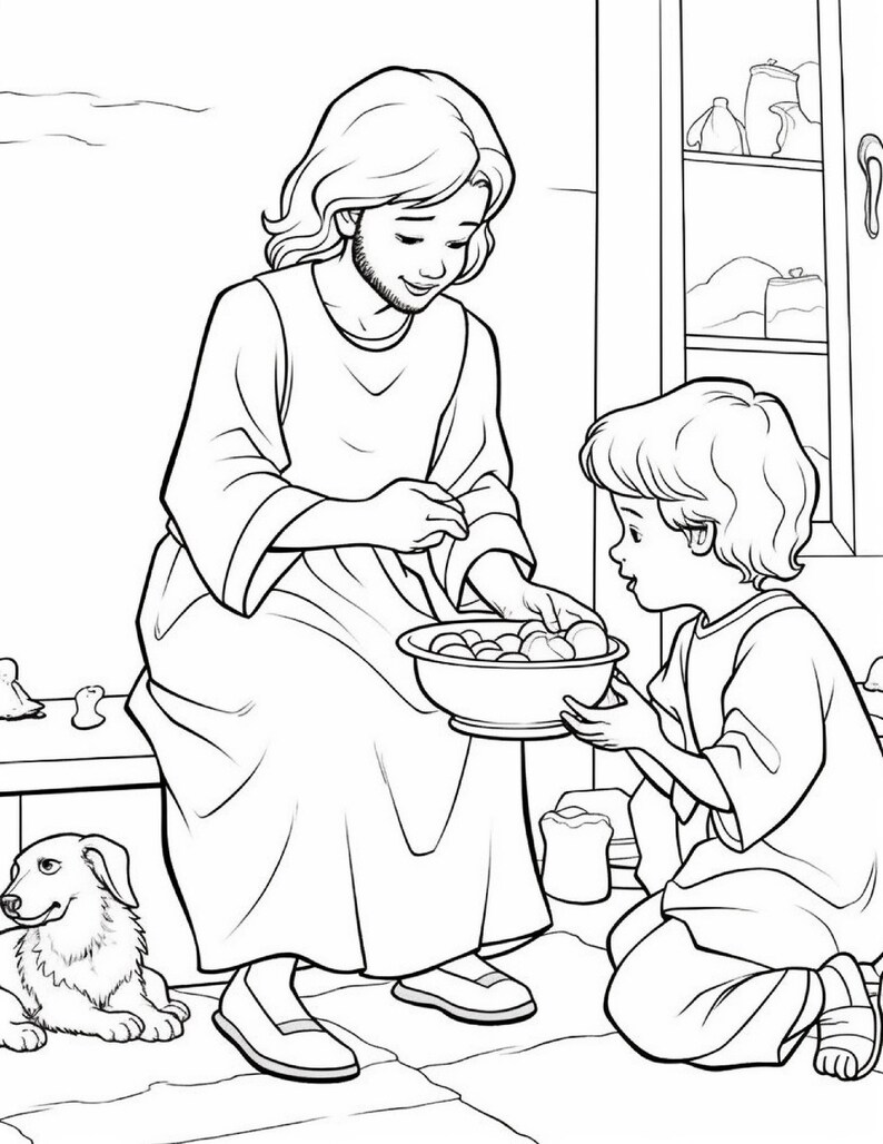 145 Bible Coloring Pages for Kids Coloring Pages Printable Digital Instant Download PDF Best Selling Item Popular Item image 7