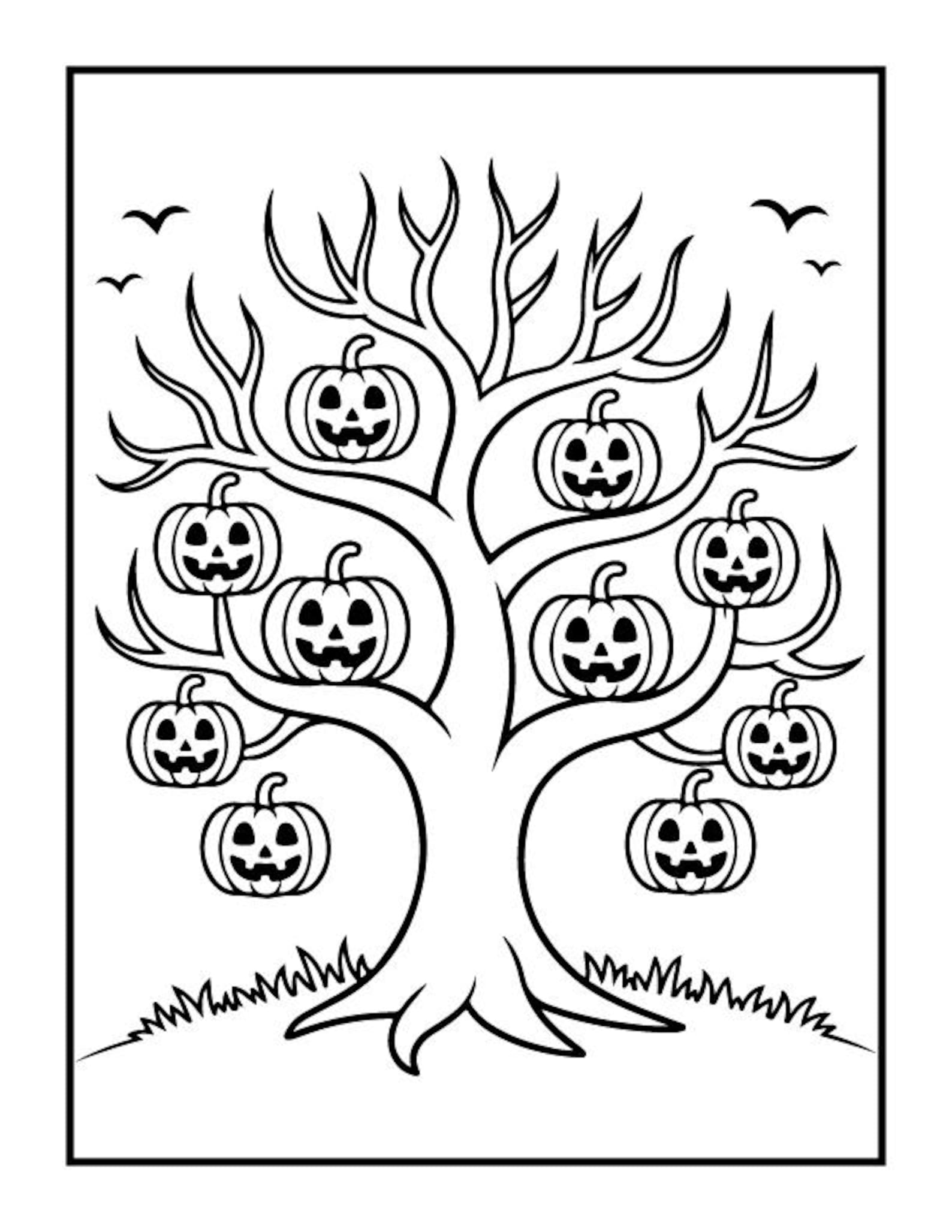 100 Halloween Coloring Pages for Kids and Adults Coloring Pages ...