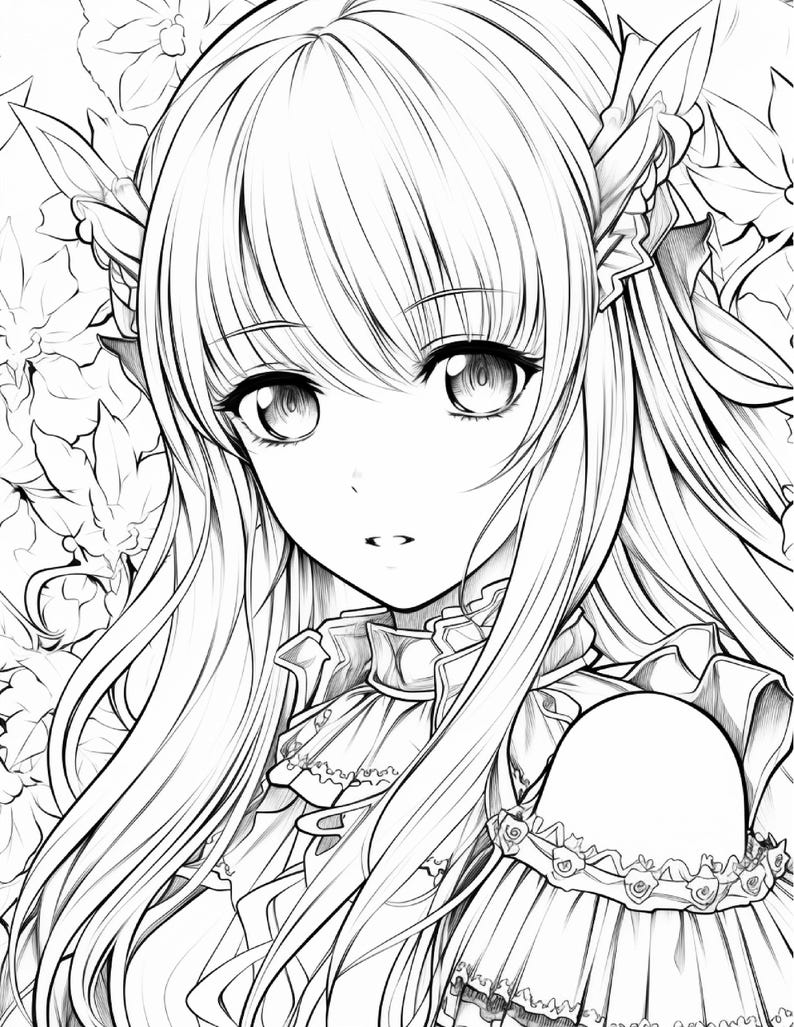 Anime Color Sheets.pdf Anime Coloring Pages 132 Pages Printable Instant Download PDF Best ...
