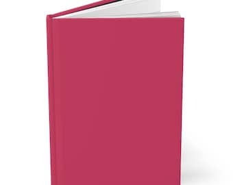 Cerise Pink Plain Journal Hardcover Notebook 5.75"x8" 150 Lined Pages Best Selling Item Most Popular Item Trending Plain Notebook