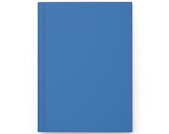 Plain Blue Journal Hardcover Notebook, 5.75"x8" 150 Lined Pages, Best Selling Item Most Popular Trending