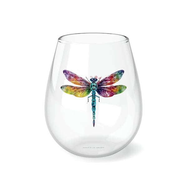Dragonfly Wine Stemless Wine Glass 11.75oz, Best Selling Item Most Popular Item Gift Ideas, Best Seller Wine Glasses Trending Christmas Gift
