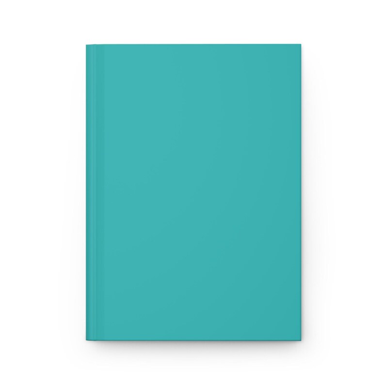 Turquoise Green Blue Plain Journal Hardcover Notebook 5.75"x8" 150 ...