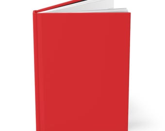 Trending Red Plain Journal Hardcover Notebook 5.75"x8" 150 Lined Pages Best Selling Item Most Popular Item Trending Plain Notebook