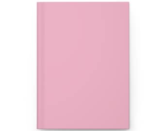 Plain Pink Journal Hardcover Notebook, 5.75"x8" 150 Lined Pages, Best Selling Item Most Popular Trending