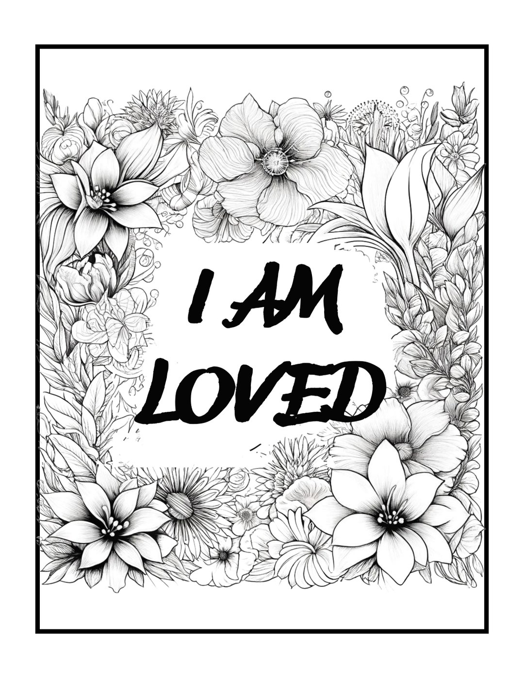 Best Seller 50 Self Love Coloring Book Pages for Kids & Adults ...