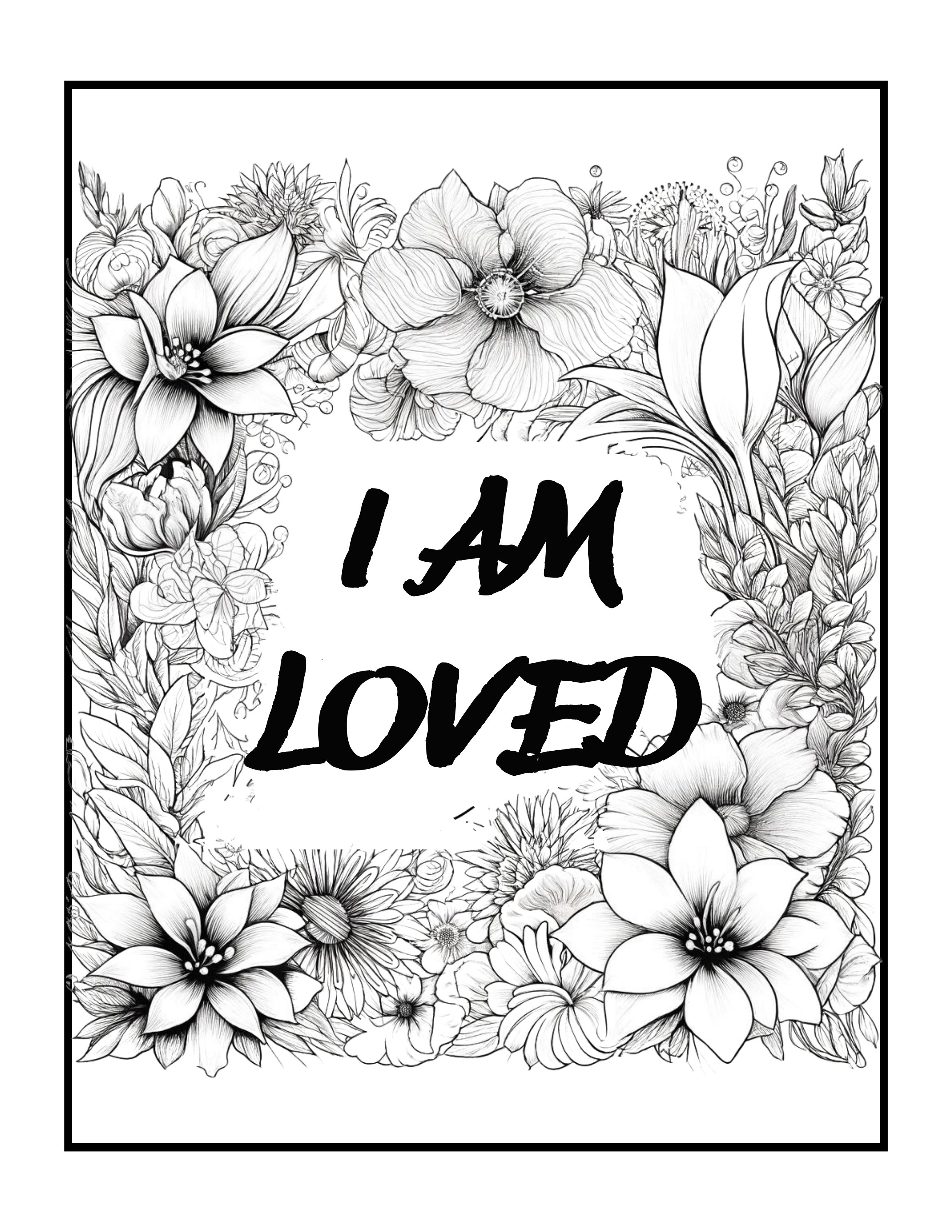 Best Seller 50 Self Love Coloring Book Pages for Kids & Adults ...