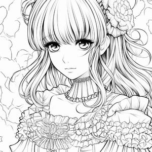 Anime Coloring Pages 70 Pages Printable Instant Download PDF Best ...