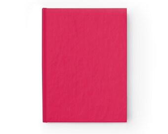 Plain Pink Notebook Journal - 5x7 Inches Hardcover 128 Ruled Line Pages Best Selling Item Best Sellers Trending on Etsy