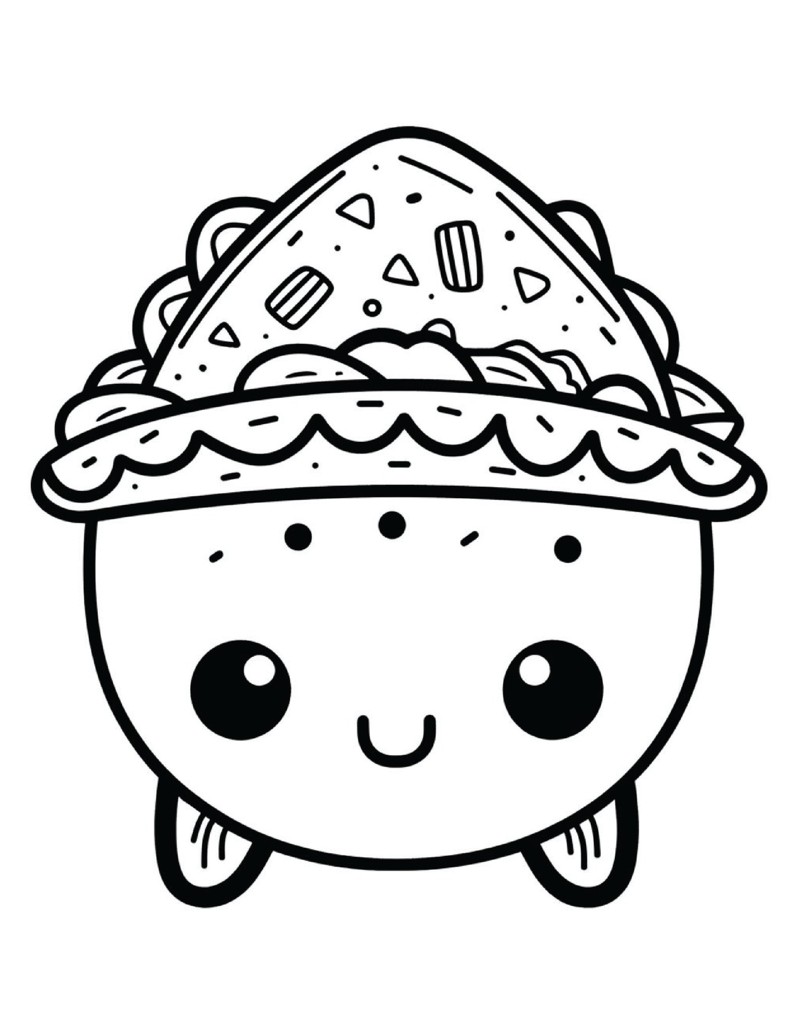 Páginas para colorear kawaii más vendidas: 100 páginas imprimibles ...